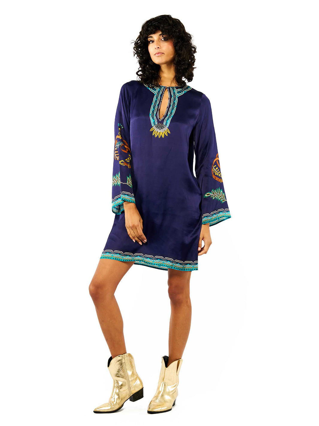 Ezra Dress Blue