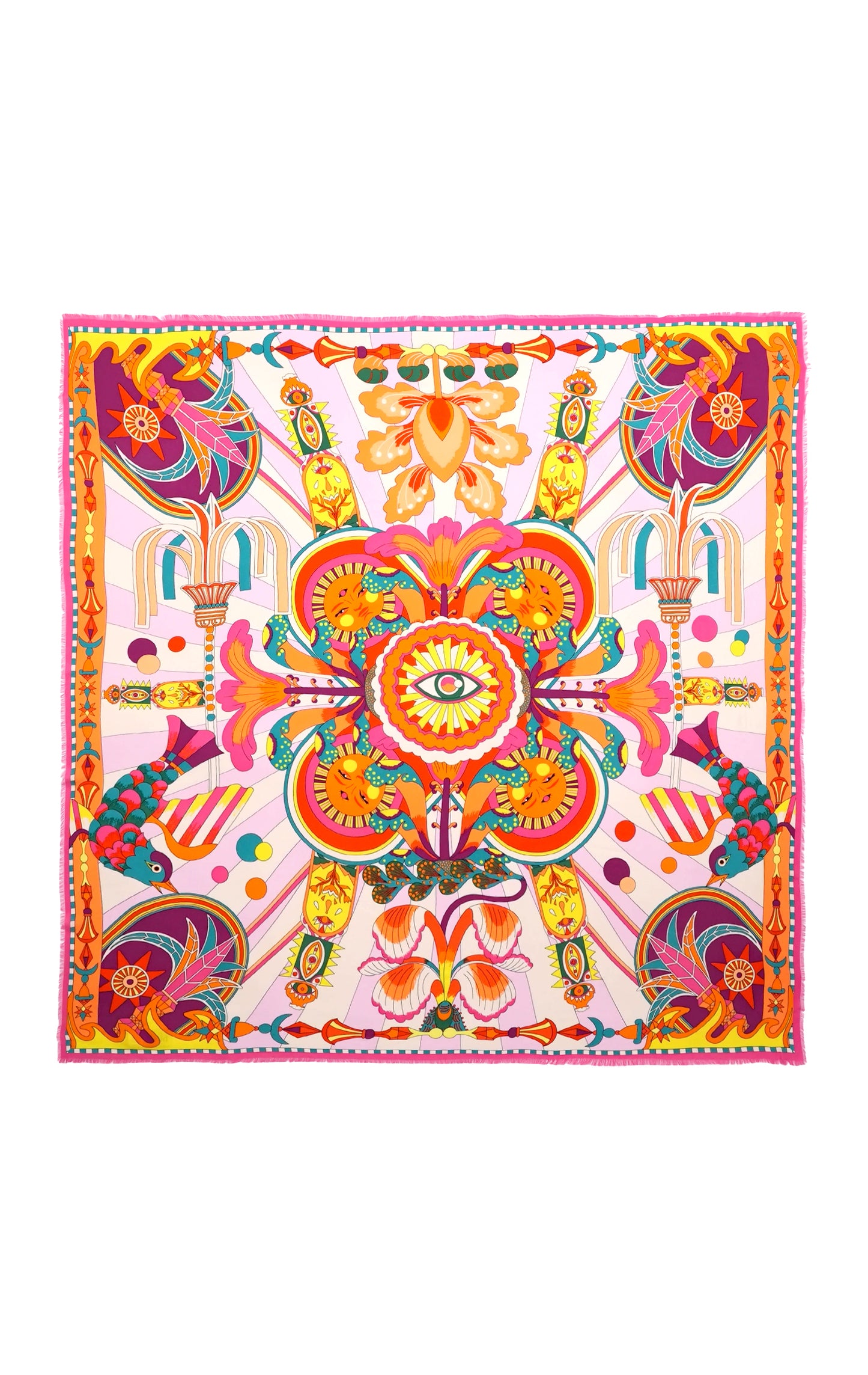 Enchanted large scarf Blue