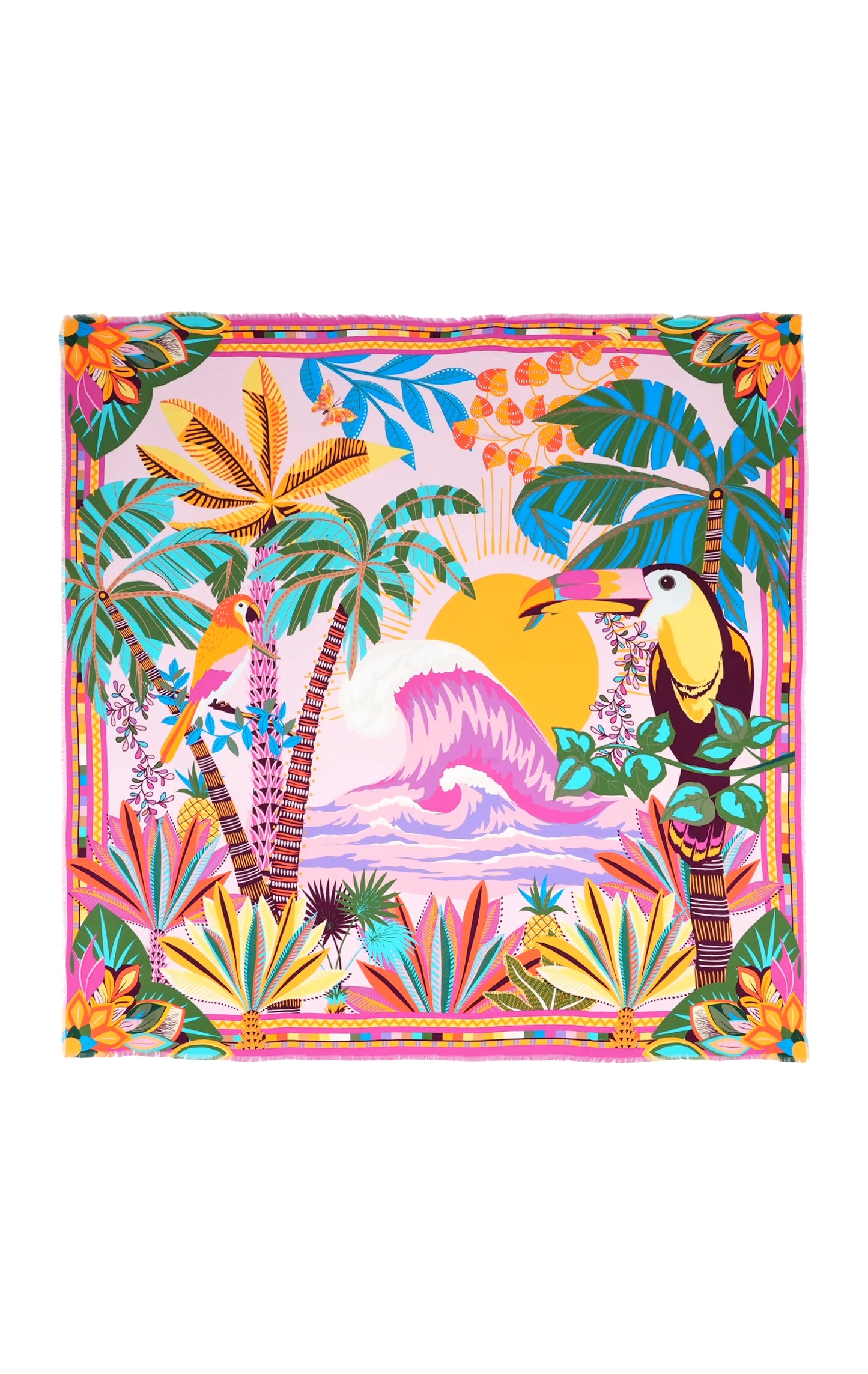 Hawaii large scarf Yellow