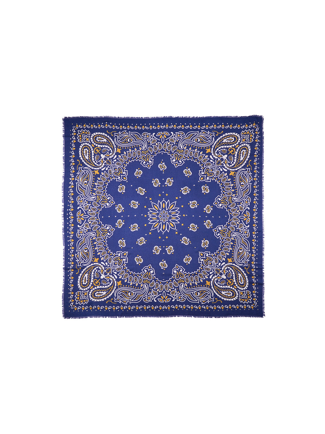 Paisley medium scarf White