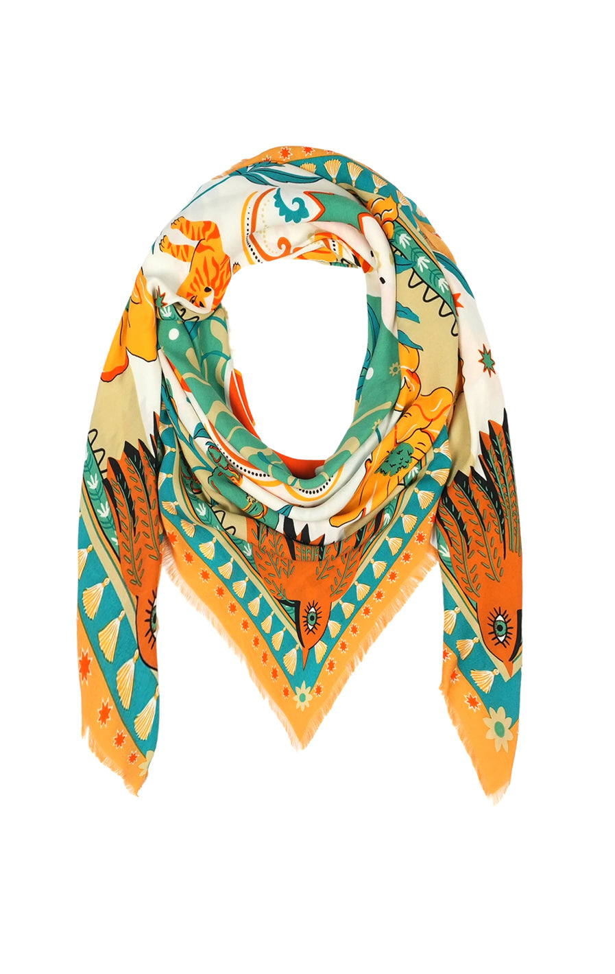 Bandidas large scarf Green