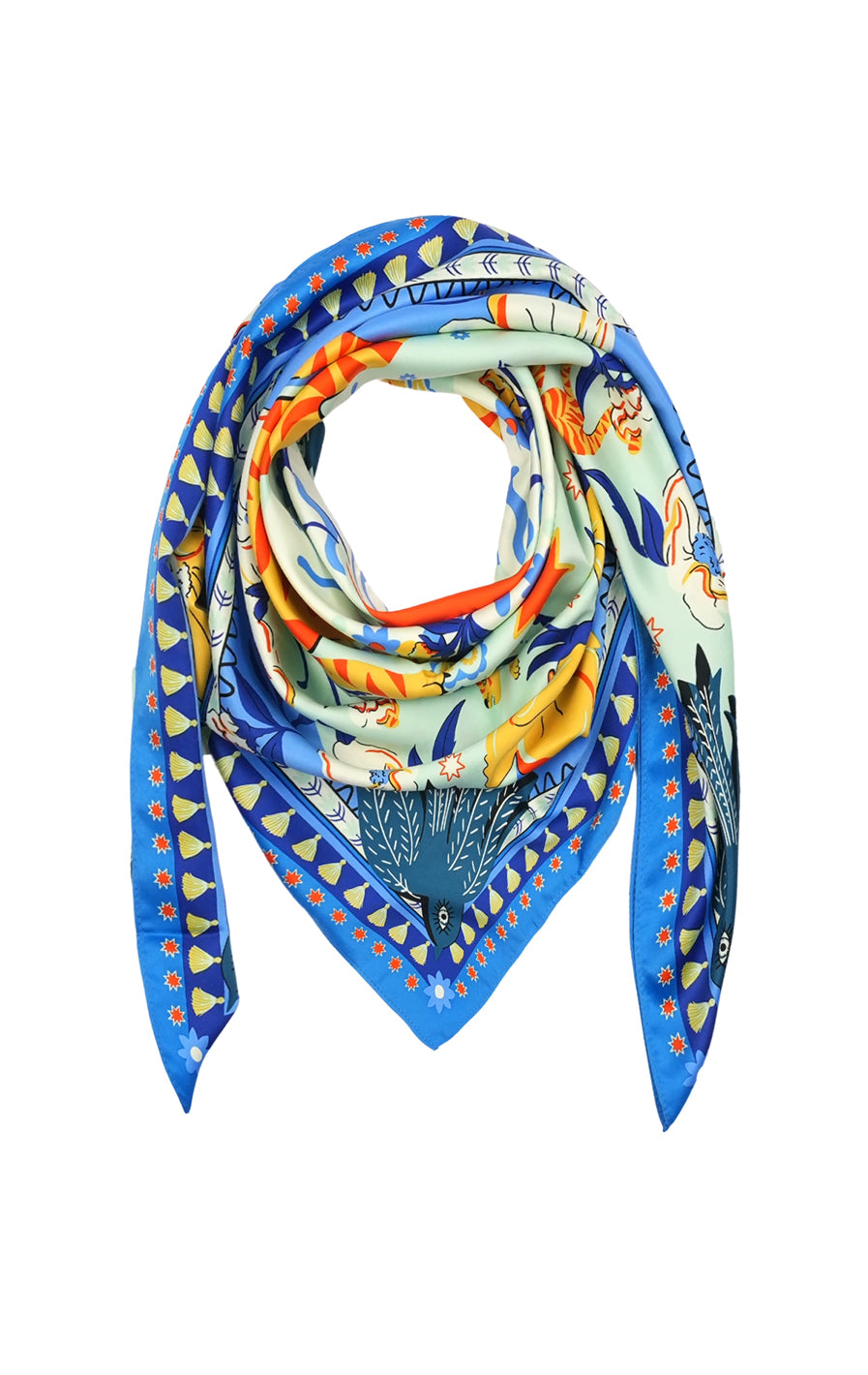 Bandidas large scarf Blue