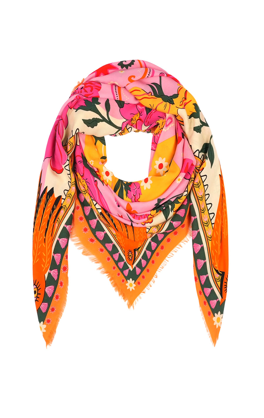 Bandidas large scarf Pink