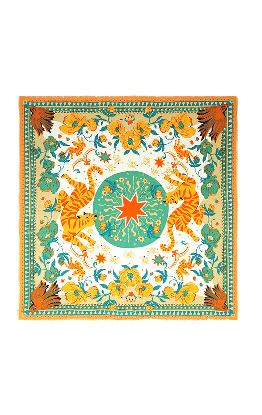 Bandidas large scarf Green