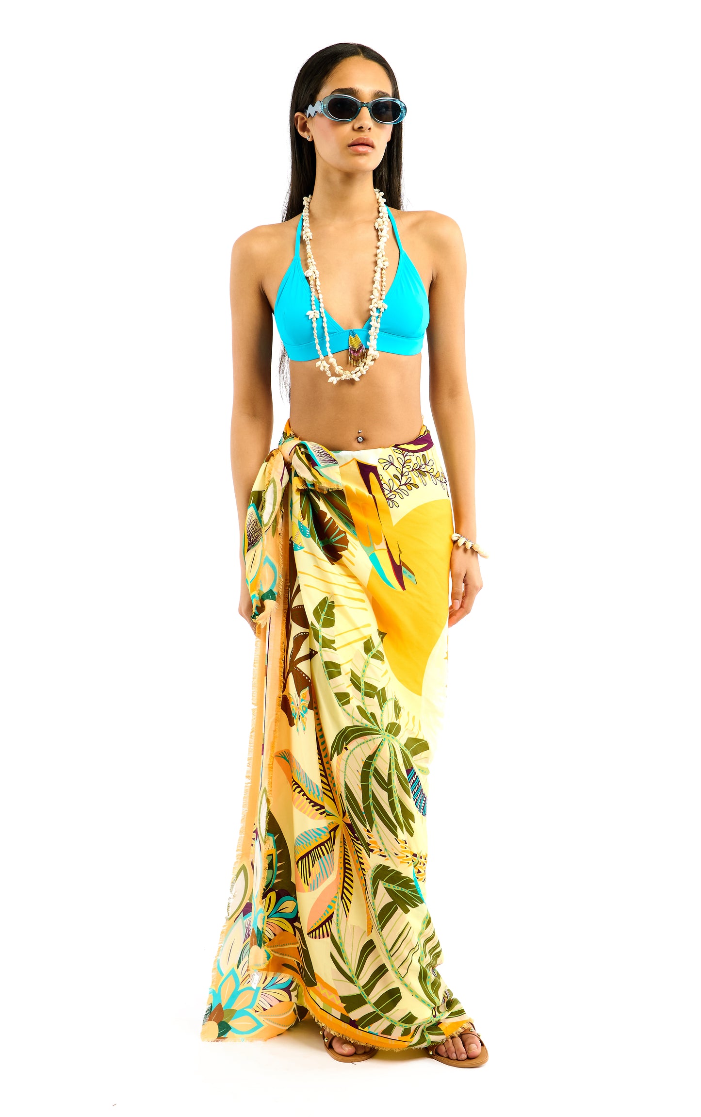 Hawaii large scarf Yellow