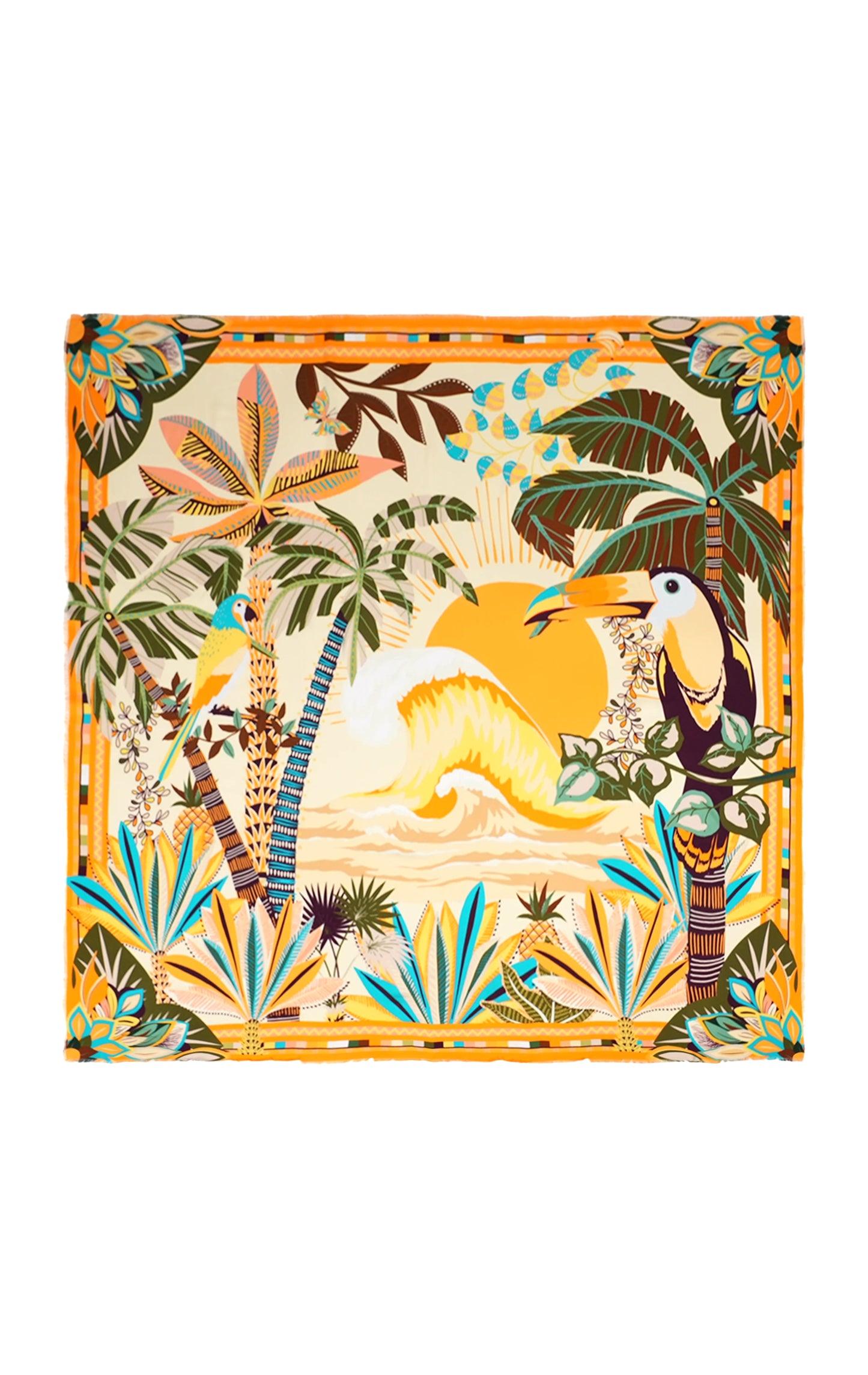 Hawaii large scarf Yellow