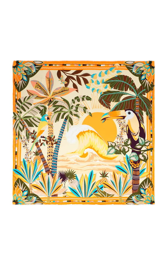 Hawaii large scarf Yellow