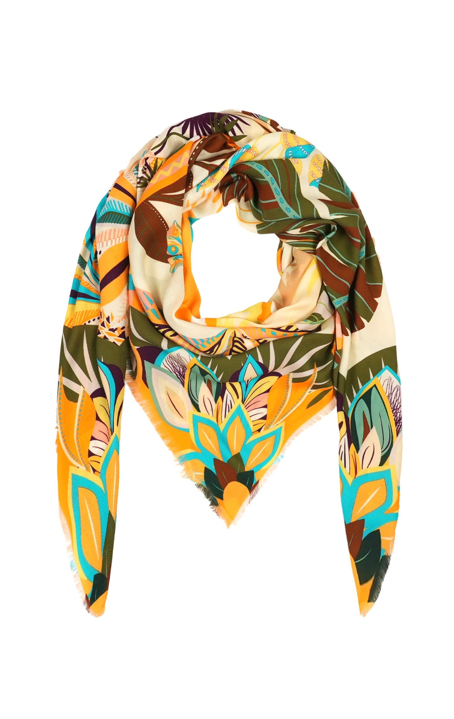 Hawaii large scarf Yellow