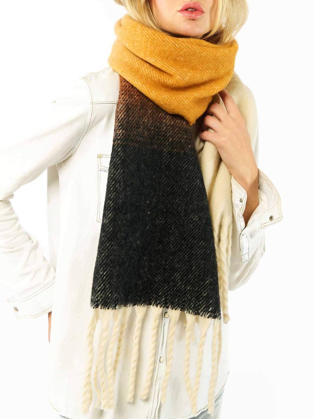 Salina Winter Scarf - Brown