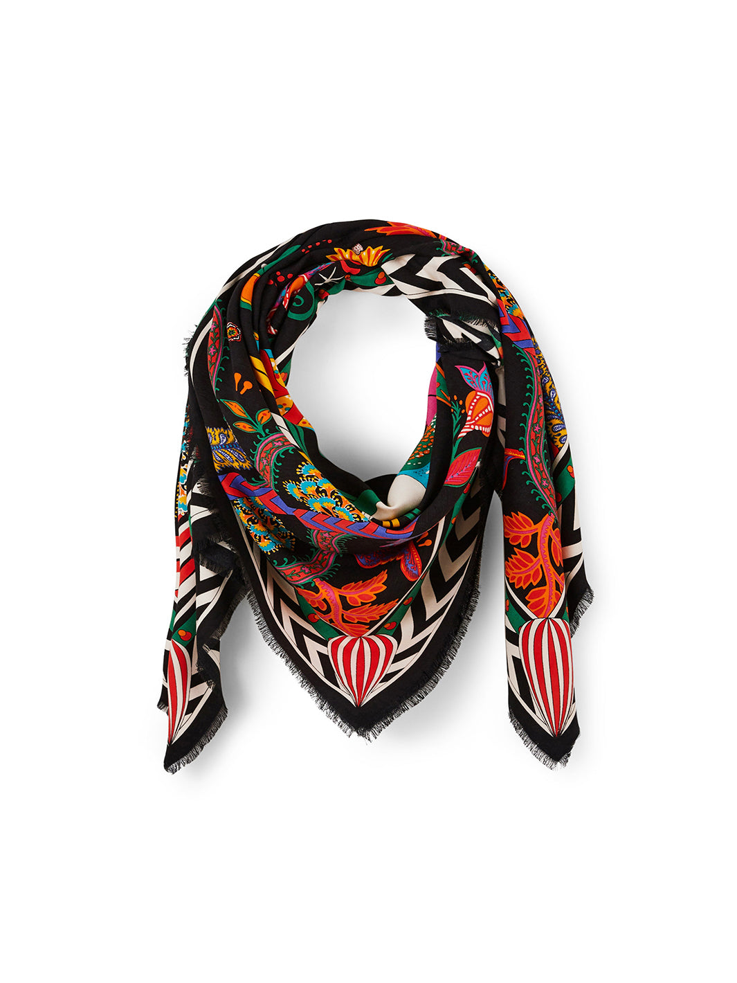 Magic India Scarf Black